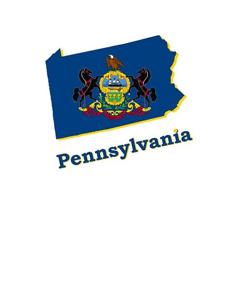 Pennsylvania State Flag Stickers By Peteroxcliffe Redbubble