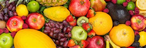Food Background Fruits Collection Apples Berries Banner Kiwi Oranges
