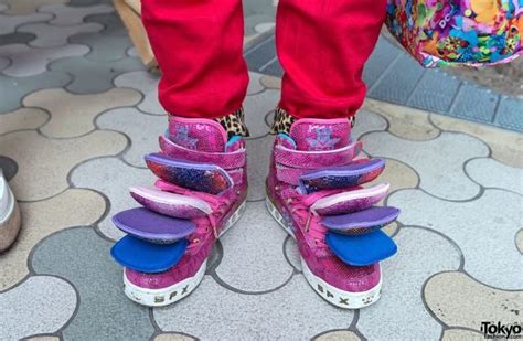 spx multi tongue sneakers japanese fashion japan fashion women harajuku street style japan