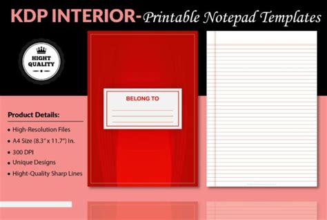 66 Printable Notepad Designs And Graphics