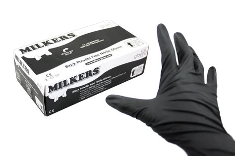 Buy Milkers Black Nitrile Gloves 100 Pack From Fane Valley Stores