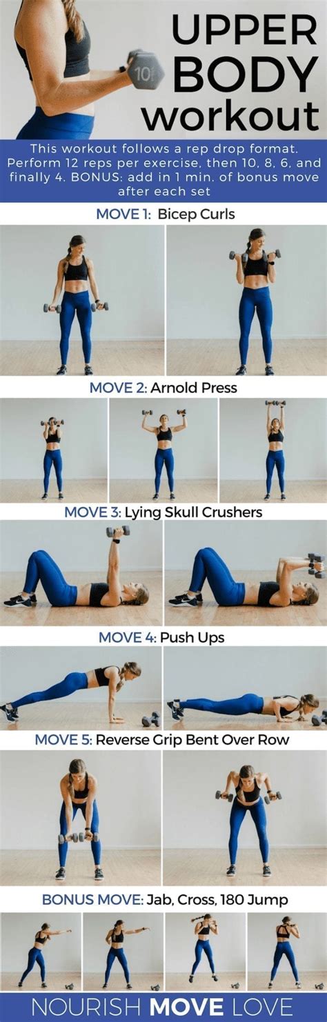 5 Best Upper Body Exercises For Women Arm Workout Toned Arms