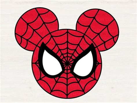 Spiderman mickey mouse head Svg Avengers Mouse ears svg eps | Etsy