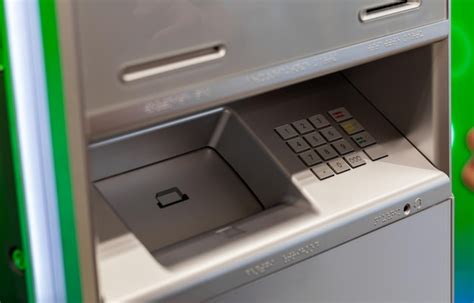 Premium Photo Atm Terminal Display And Buttons Close Up