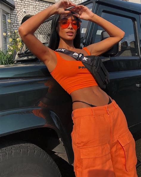 orange baddie fit🧡 uploaded by murdermamacita streetwear fashion women fashion fashion inspo