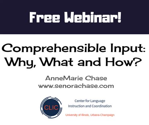 Webinar Why What And How Of Comprehensible Input Loading Up My