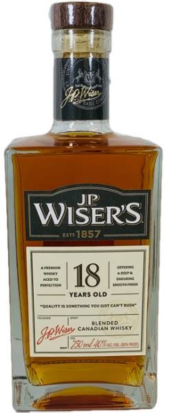 jp wiser s 18 year old canadian mid valley wine and liquor
