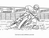 Coloring Bike Track Flat Printable Motorcycle Kid Fun Center sketch template