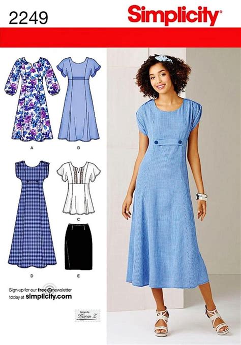 Sewing Pattern Women S A Line Dress Pattern Pullover Tunic Top Pattern Straight Skirt Pattern