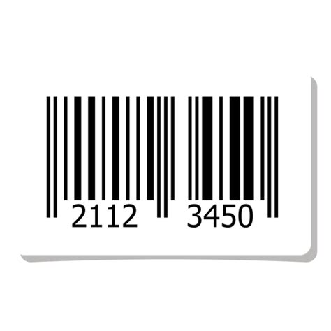 Barcode label element - Transparent PNG & SVG vector file