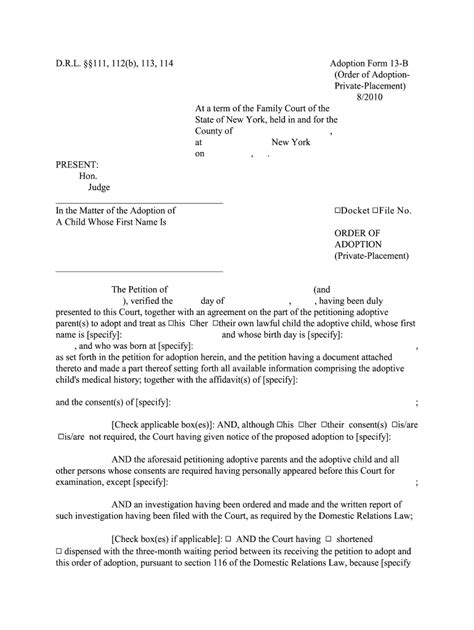 New York State Adoption Forms Drl Fill Online Printable Fill Out