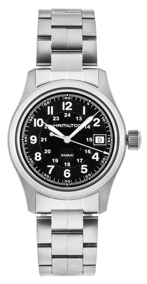 Hamilton Khaki Field Black Dial 38mm Quartz Mens Watch H68411133