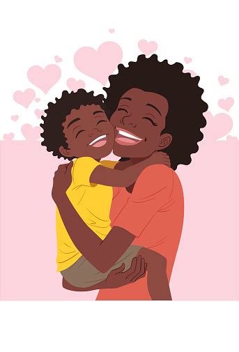 A Mothers Day Hug Stock Illustration Download Image Now Istock