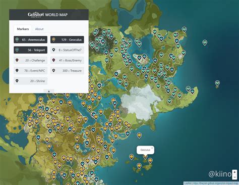 Geshin Impact Interactive World Map Online Tool Genshin Impact