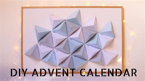 DIY Geometric Advent Calendar Christmas YouTube