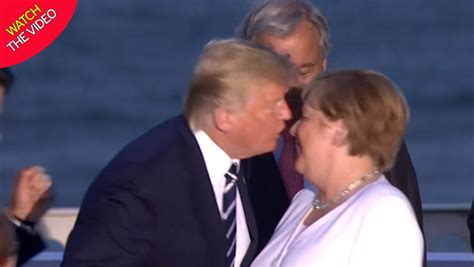 Donald Trump Puckers Up To Kiss Angela Merkel At G7 And It Just Looks