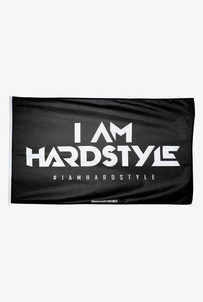 I Am Hardstyle Posterflag White I Am Hardstyle Shop