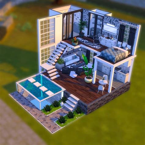 The Sims 4 Dollhouse Sims Building Sims 4 Loft Sims 4 House Design