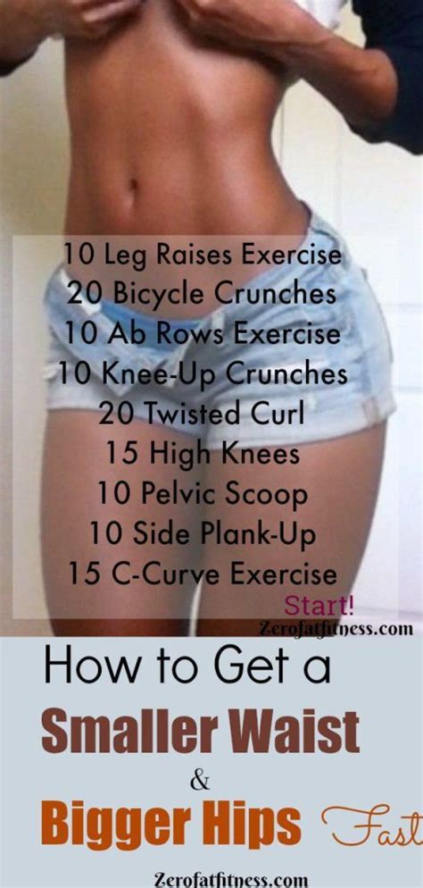 Having less fat and stronger lower body muscles may give your hips a leaner, more sculpted appearance. How to Get a Smaller Waist and Bigger Hips Fast -10 Best ...