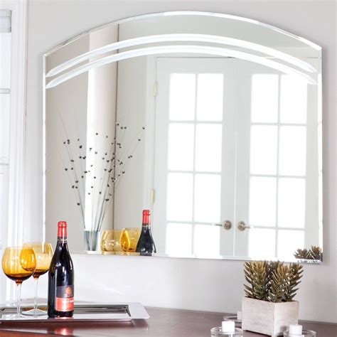 25 Collection Of Frameless Arched Mirrors