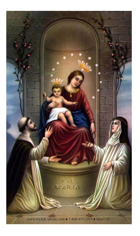 The holy rosary is considered a perfect prayer because within it lies the awesome story of our salvation. Mysteries of the Rosary Holy Card > Holy Cards
