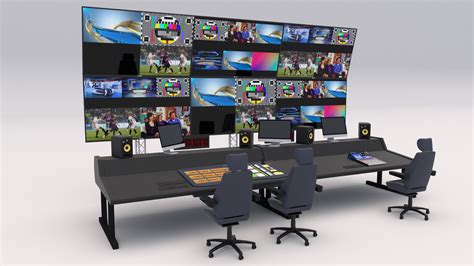 Tv Production Control Room 3d Model Turbosquid 1742037