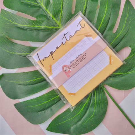 Important Memo Pad Tear Off Note Pad Cute Paper Note Taking Etsy