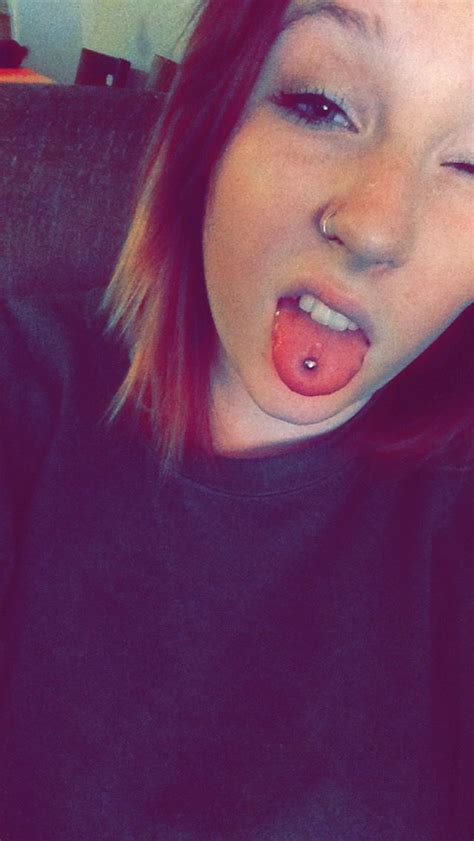 Nose Piercing Tongue Piercing And Ombré Hair Nose Piercing Tongue