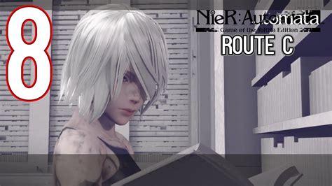 Nier Automata Route C Boss Auguste The Tower Boss Ko Shi And Ro Shi Part 8 Youtube