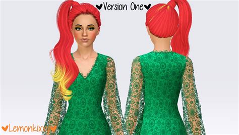 Skysims 059 Hairstyle Retextured By Lemonkixxy`s Lair For Sims 3 Sims