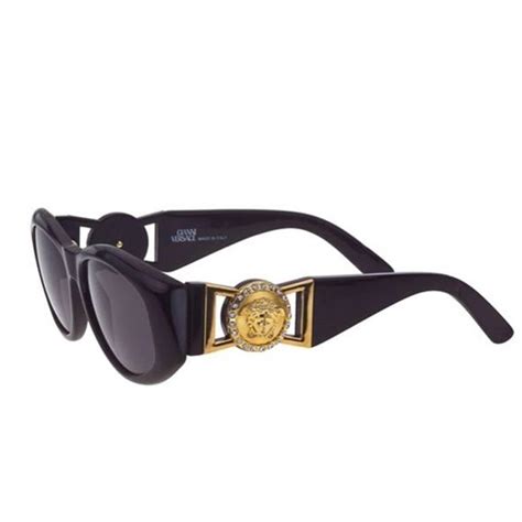 Vintage Versace Sunglasses Mod 424 With Rhinestones For Sale At 1stdibs