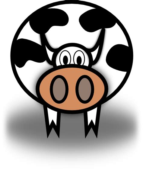 Simple Cartoon Cow Clip Art At Vector Clip Art