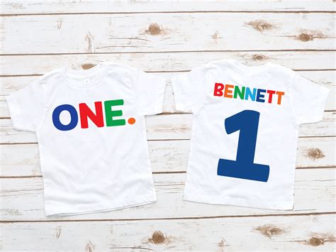 One Year Old Boys 1st Birthday Shirt First Birthday Shirt Etsy