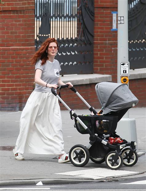 Rose Leslie Takes Her Newborn For A Stroll In The City In New York 05