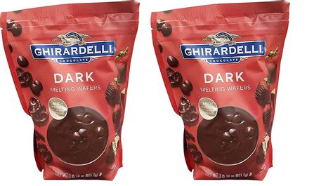 Ghirardelli Chocolate Dark Candy Melting Wafers 30 Oz ~ Pack Of 2
