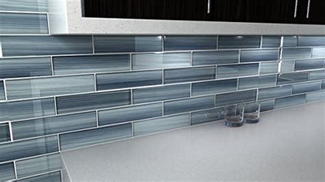 After all, it's supposed to compliment the countertop and coordinate with the floors, cabinets and is a focal point of the room. Deep Ocean Blue, Gentle Grey Glass Tile Perfect for ...