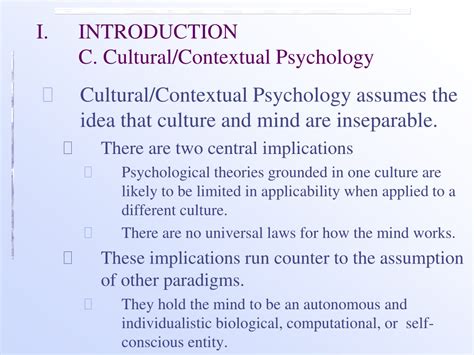 Ppt Focus On The Social Context Culturalcontextual Psychology
