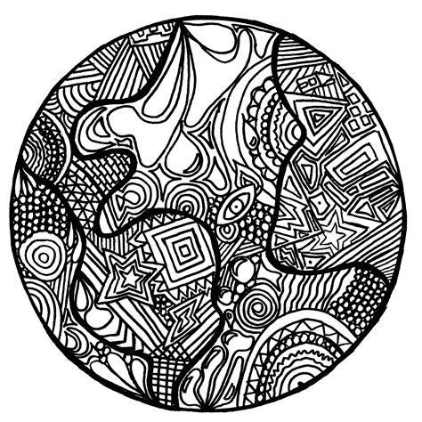 Zentangle Coloring Pages For Kids At Free Printable