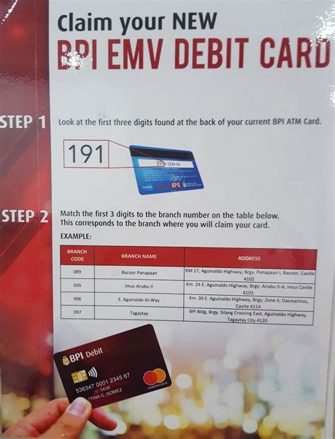 How To Claim Your Bpi Emv Debit Card Casita Del Rose