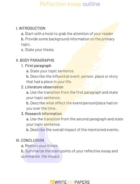 A Brief Guide On How To Write An Outstanding Reflection Paper