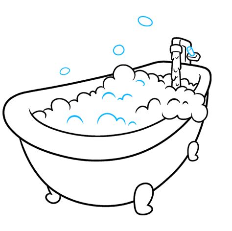 how to draw a bubble bath really easy drawing tutorial