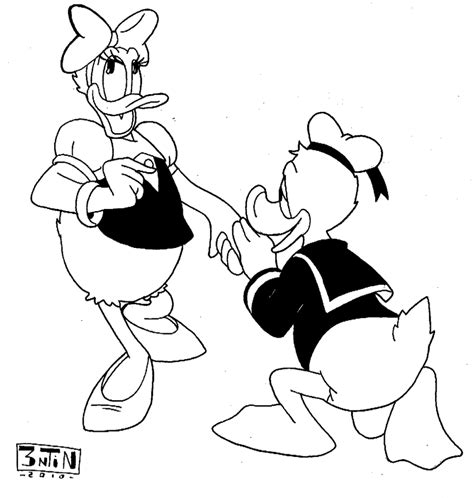 Donald Duck And Daisy Duck In Love By 3ntin On Deviantart