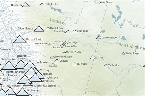 Canada Ski Resorts Map 24x36 Poster Best Maps Ever