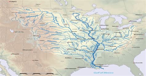 Map Of Usa River Systems Topographic Map Of Usa With States