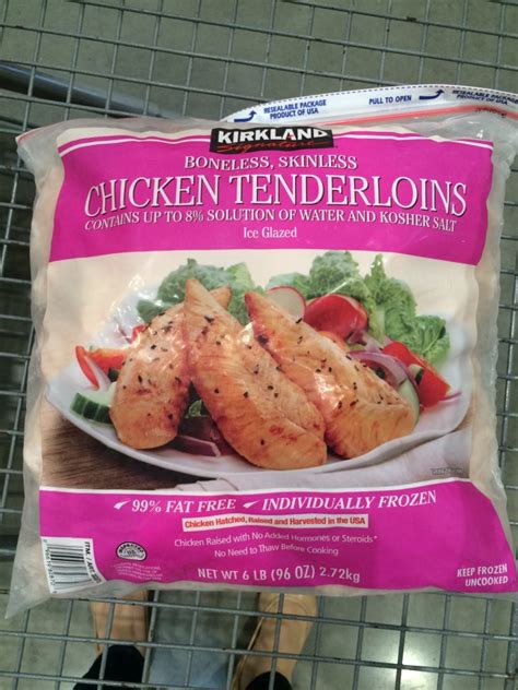 Kirkland Signature Chicken Tenderloins Pound Bag Costcochaser
