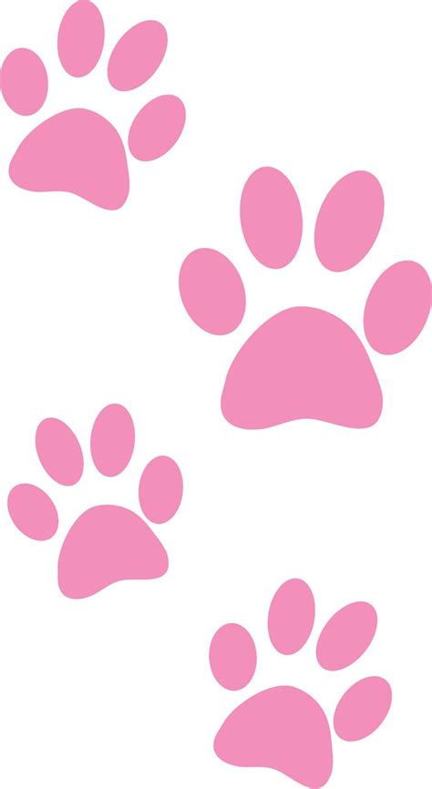 Pink Paw Print Clip Art Clipart Best