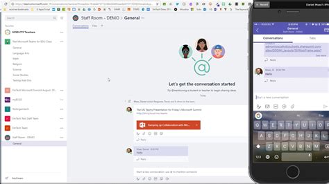 Microsoft Teams Using The Teams Mobile App For Collaboration Anywhere
