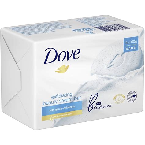 Dove Beauty Soap Bar Exfoliating 4x100g Woolworths