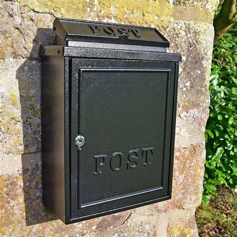 Alola Wall Mounted Post Box Finished In Black Browse Now In 2021