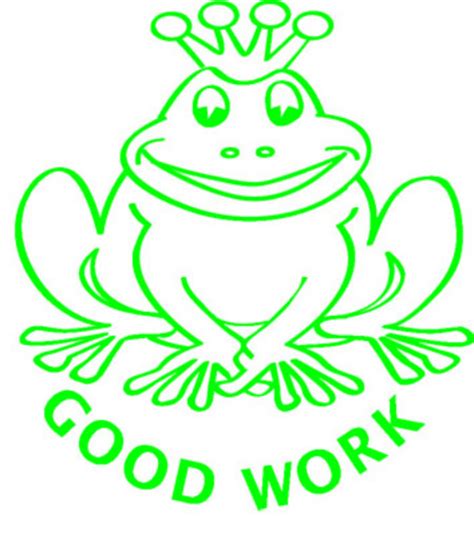 Good Work Frog Merit Stamp Stamps Merit Stamps Teaching Aids N